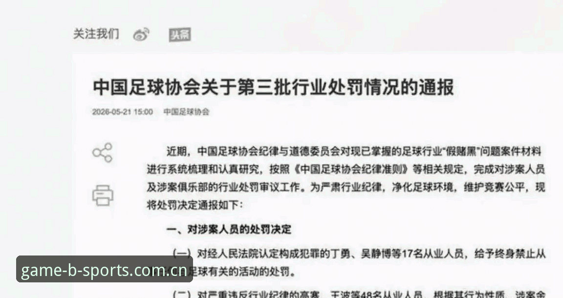 BSports安卓版安卓版 中国足协第三批禁足名单深度解读:如何在BSports体育掌握最新赛事动态